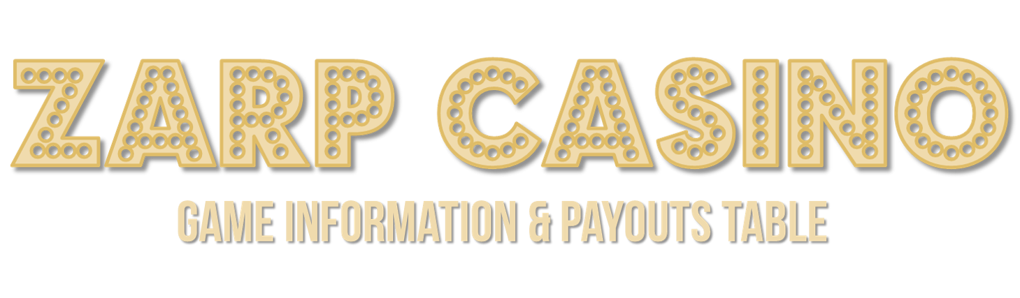 ZAP Casino Game Information & Payouts Table